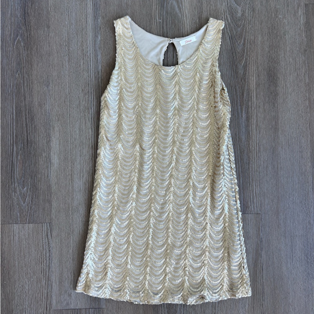 Cute Gold Sequins going out dress/costume